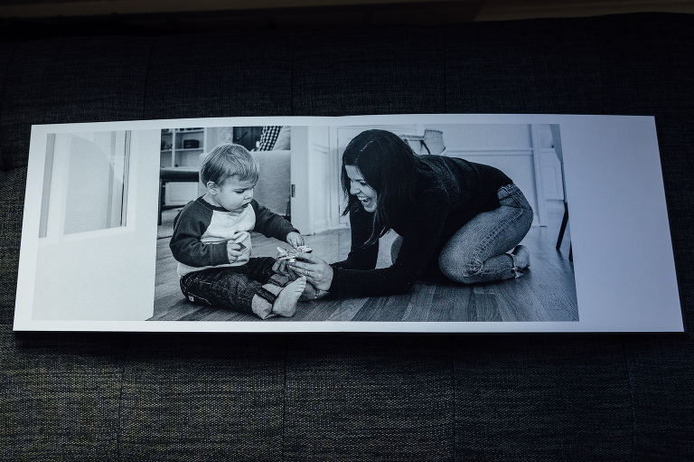 Hardback book example for black and white photos