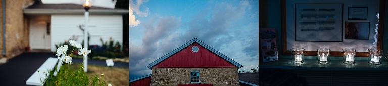 Small old red and brick restaurant.