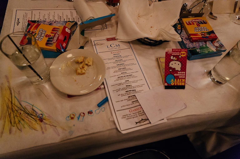 Kids place setting at returant