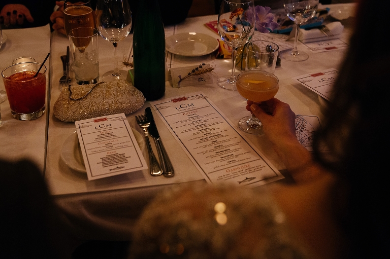 Dinner menus at resturant