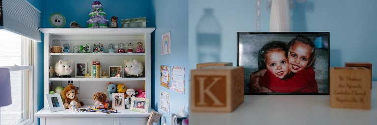 View of sister's bedroom. 