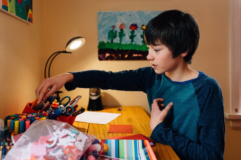 10yo boy works no school valentines 
