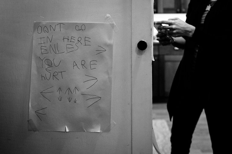 Hand written note by child 