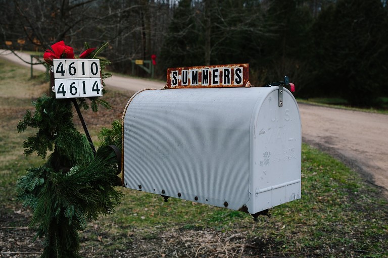 Christmas tree farm mailbox 