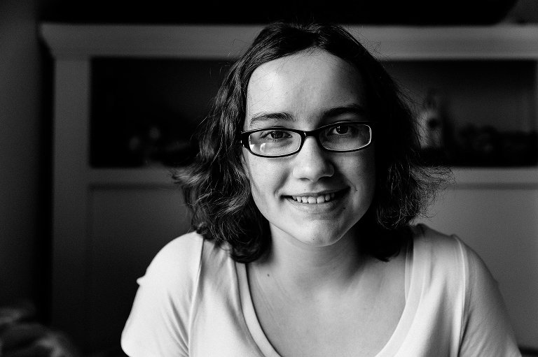 portrait of a teen girl