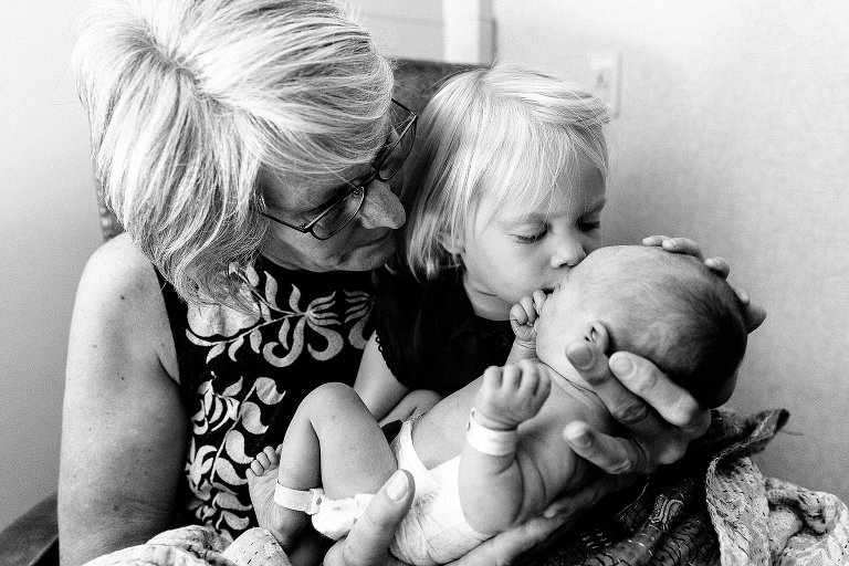 Grandma with two granddaughters 