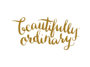 Beautifully Ordinary Logo trademark of Jen Lucas Photography; hand-scripted font