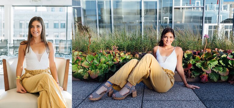 Urban setting for West High School senior pictures