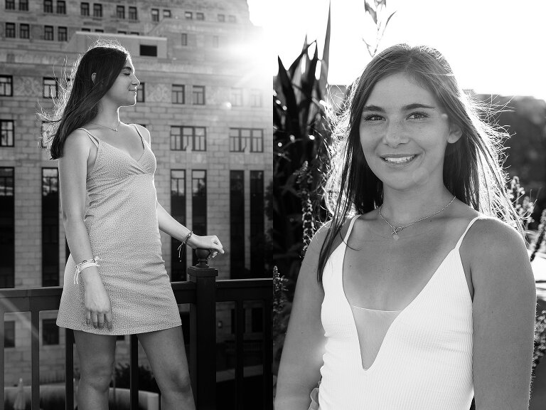 West High School senior pictures in downtown Madison