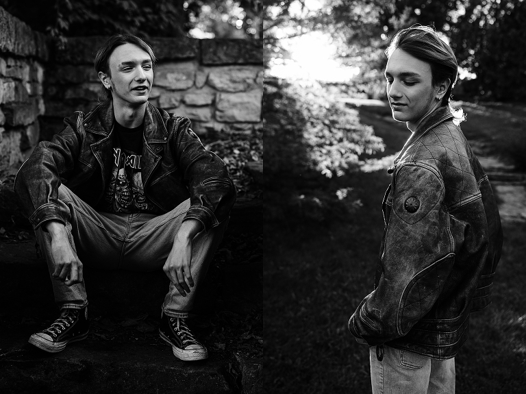 senior boy picture in Madison, WI