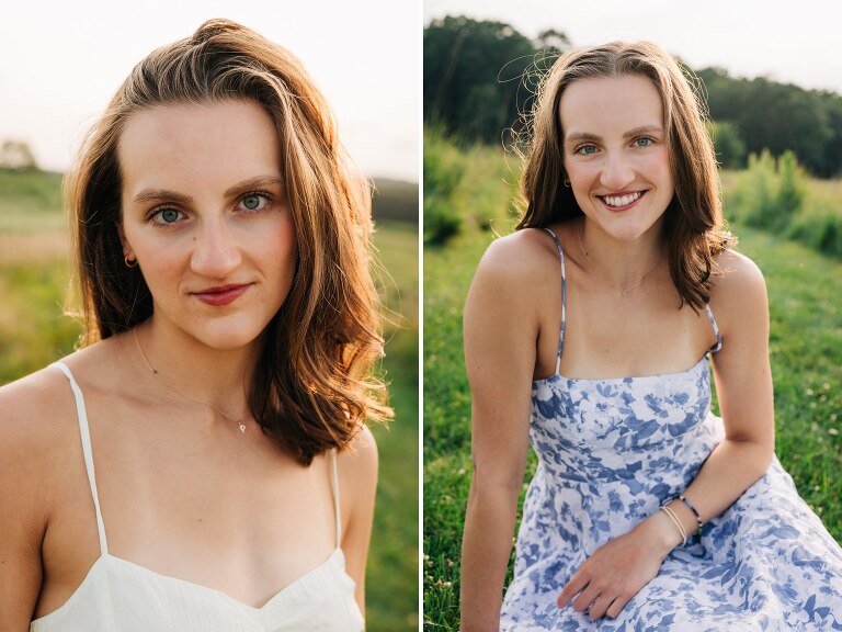 gorgeous senior girl smiling photos in nature